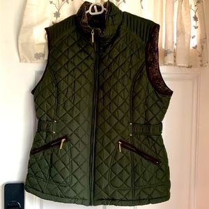 Weatherproof Ladies' Soft Lined Quilted Vest XL Pine Green
